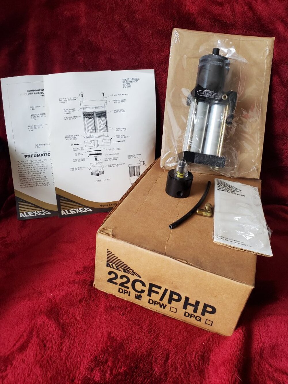 Alexo Alexander Pneumatic Hydropump Coalescer Air Filter 22CF/PHP DPI 22 CFM NIB